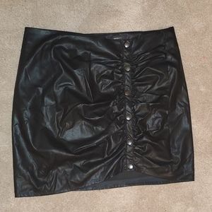 Faux Leather Skirt